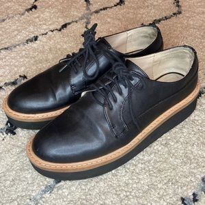 Zara platform loafers